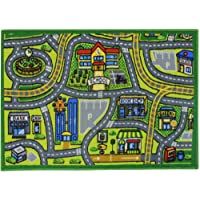 Los mejores  - JVL Alfombra Infantil- Verde- 80 x 110 cm